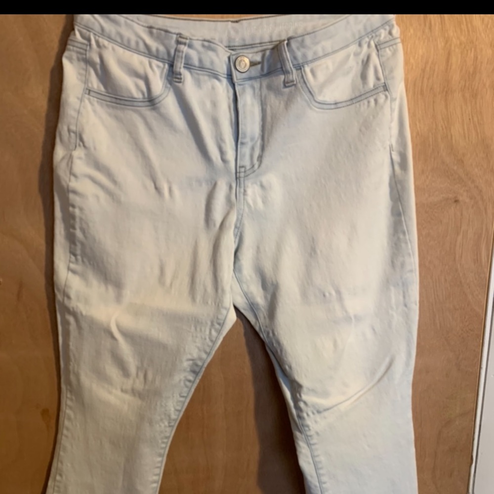 White High Rose Jeggings